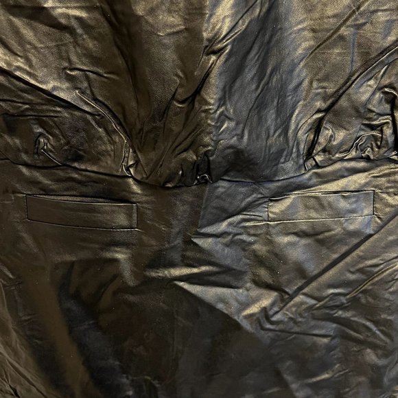 NWT See U Soon Faux Leather Sleeveless Mini Dress Mod 60's Inspired Pock… - Picture 9 of 13